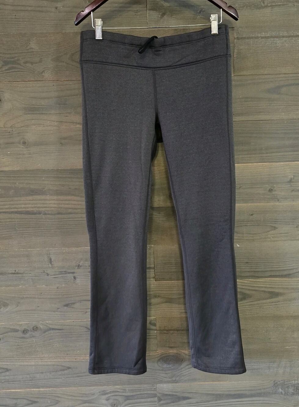 Athleta Women's Bootcut Yoga Pants Charcoal Gray Athletic Activewear M 30x31